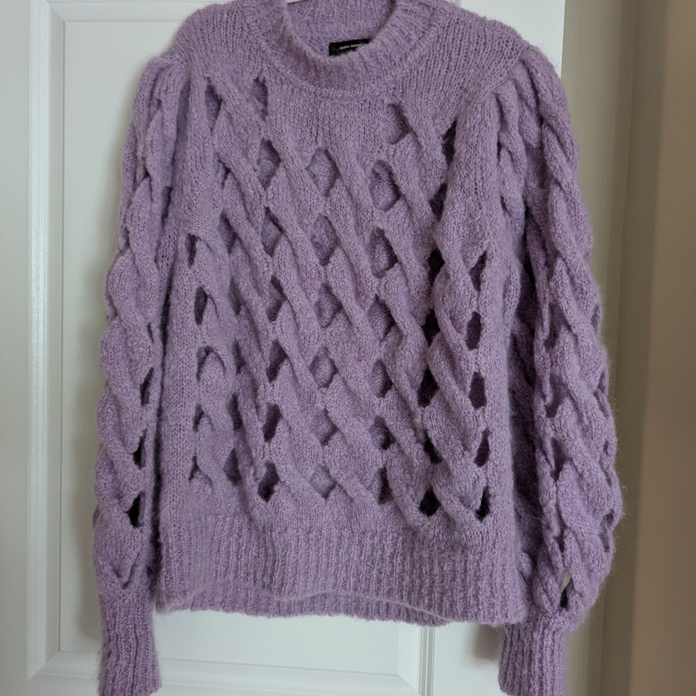 Isabel Marant Lilac Openwork Sweater